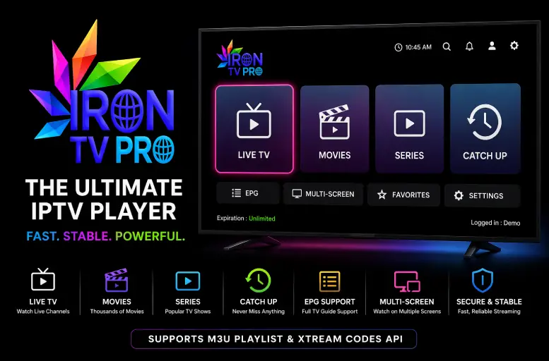 IRON TV PRO on windows Quick Guide for US Streaming Fans