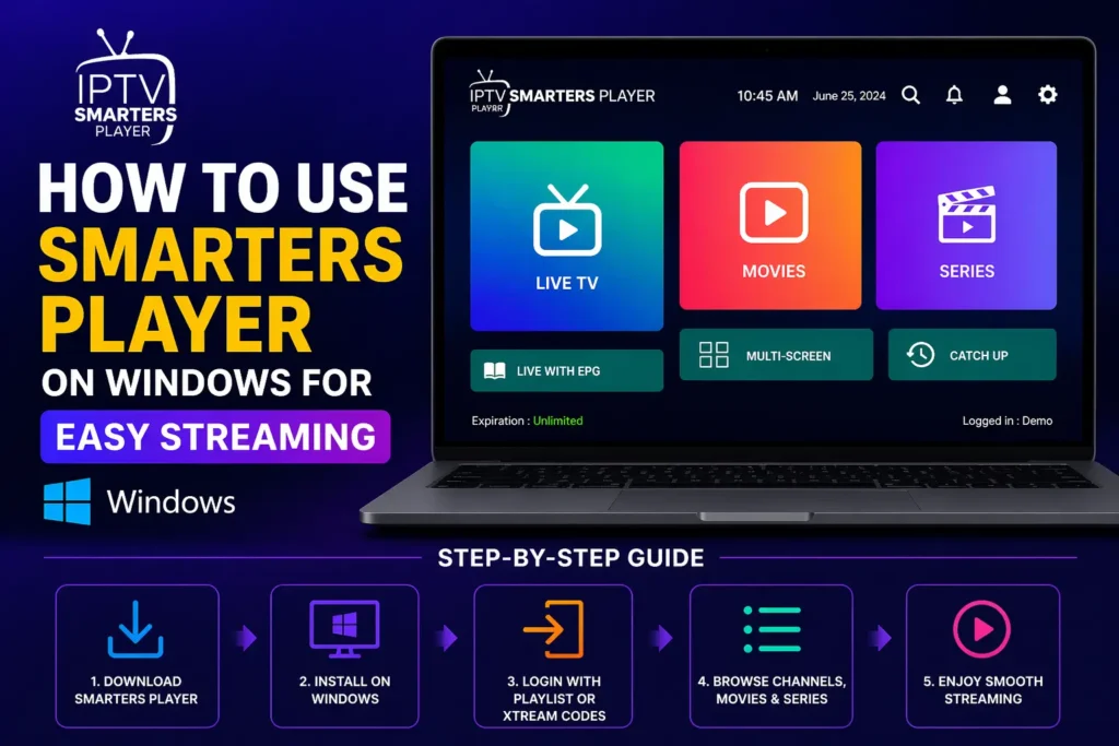 How to Use Smarters Player on Windows for Easy Streaming